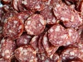 sliced pork salami