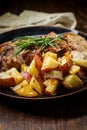 Sliced Pork Tenderloin Rosemary Royalty Free Stock Photo