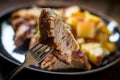 Sliced Pork Tenderloin Rosemary Royalty Free Stock Photo