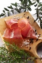 Sliced prosciutto