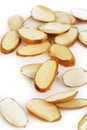 Sliced raw almonds Royalty Free Stock Photo