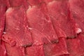 Sliced raw beef meat for hot pot