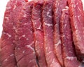Sliced Raw Beef Royalty Free Stock Photo
