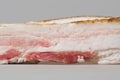 Sliced raw pork lard