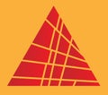 Sliced Red Abstract Pyramid Icon