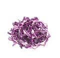 Sliced red cabbage isolated on white Royalty Free Stock Photo