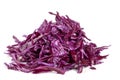 Sliced red cabbage isolated on white background Royalty Free Stock Photo