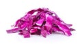 Sliced red cabbage isolated on the white background Royalty Free Stock Photo