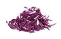 sliced of Red cabbage, violet cabbage isolated on white background Royalty Free Stock Photo