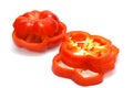 Sliced Red Pepper Royalty Free Stock Photo