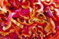Sliced Red pepper is a great background Royalty Free Stock Photo