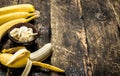 Sliced ripe banana in a bowl. Royalty Free Stock Photo