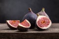 Sliced ripe figs Royalty Free Stock Photo