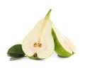 Sliced ripe pear Royalty Free Stock Photo