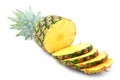 Sliced ripe pineapple