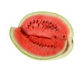 Sliced ripe watermelon isolated on white background Royalty Free Stock Photo