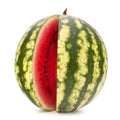 Sliced ripe watermelon