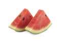 Sliced ripe watermelon isolated on a white background cutout Royalty Free Stock Photo