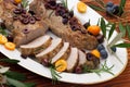 Sliced Roast Pork Tenderloin Royalty Free Stock Photo