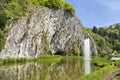 Sliced rock in Durbuy, Belgium