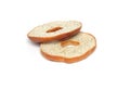 Sliced round bread