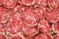 Sliced salami Royalty Free Stock Photo