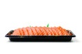 Sliced salmon