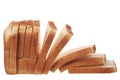 Sliced sandwich bread isolated