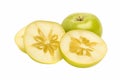 Sliced Shine Muscat: Refreshing Fruit Delight. Generative AI Royalty Free Stock Photo