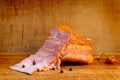 Sliced smoked ham Royalty Free Stock Photo