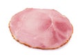 Sliced smoked ham isolated on white background Royalty Free Stock Photo