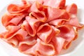 Sliced smoked pork ham Royalty Free Stock Photo