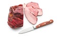 Sliced smoked pork meat Royalty Free Stock Photo