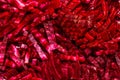 Sliced straw bright red beets. Background of sliced red beets. Royalty Free Stock Photo