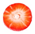 Sliced strawberries isolated Royalty Free Stock Photo