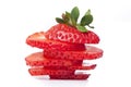 Sliced strawberry
