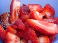 Sliced strawberry Royalty Free Stock Photo