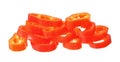 Sliced sweet red pepper Royalty Free Stock Photo