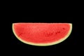 Sliced sweet watermelon isolated over black background Royalty Free Stock Photo