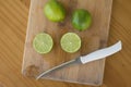 Sliced Tahiti Lemon Royalty Free Stock Photo