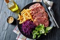 Sliced terrine of beef tongue and meat Royalty Free Stock Photo