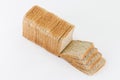 Sliced toast bread isolated on white Royalty Free Stock Photo