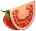 Sliced tomato piece Royalty Free Stock Photo