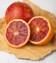 Sliced tropical blood orange