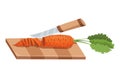 Sliced vegetable. Slicing carrot by knife. Cutting on wooden board isolated on white background. Prepare to cooking