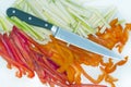 Sliced vegetables