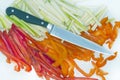 Sliced vegetables Royalty Free Stock Photo