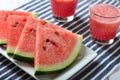 Sliced water melon Royalty Free Stock Photo