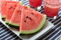 Sliced water melon Royalty Free Stock Photo