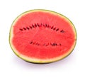 Sliced watermelon half section